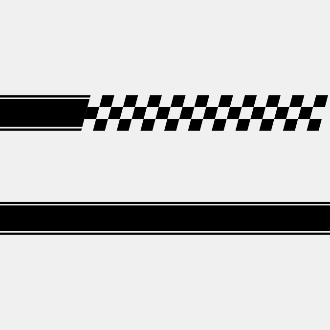 Racing Stripes | Delaware | Ensemble de 2 bandes