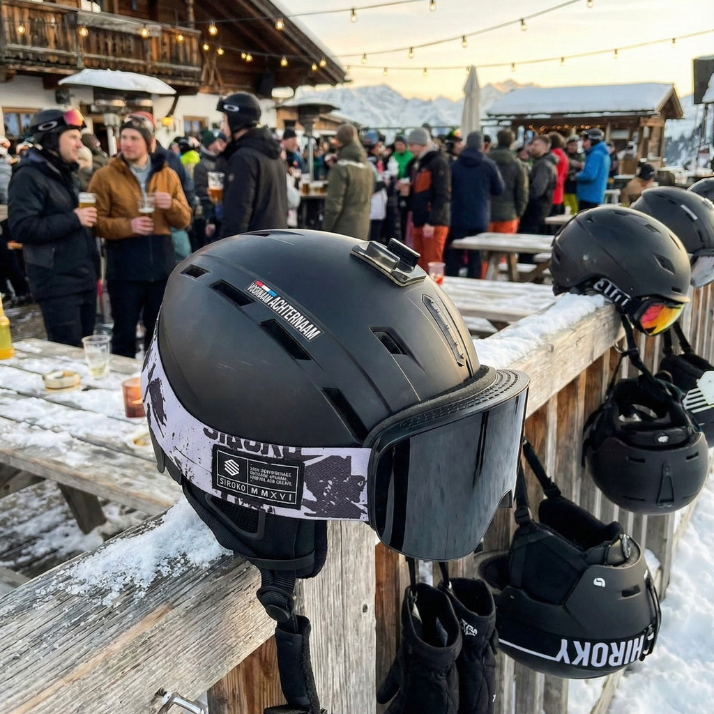 Autocollant nom & drapeau 'Mayrhofen' snowboard