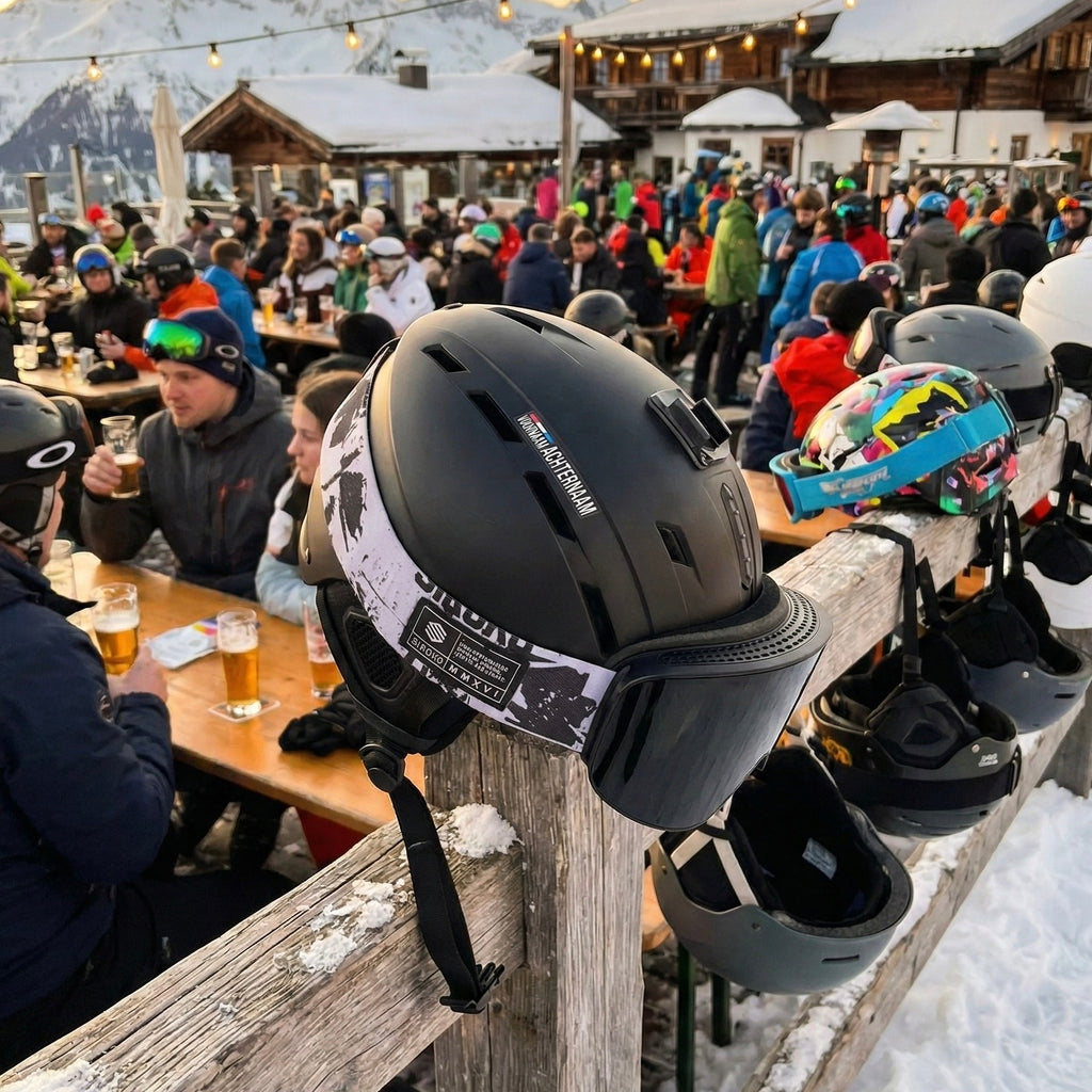 Autocollant nom & drapeau 'Mayrhofen' snowboard