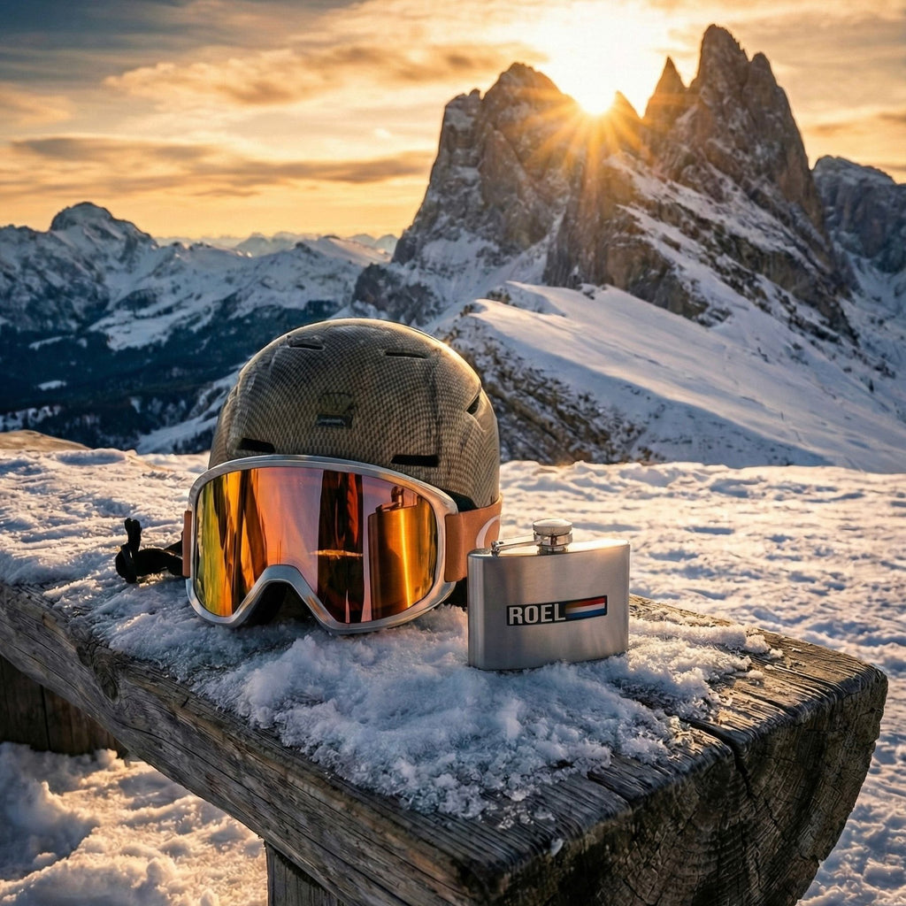 Autocollant nom & drapeau 'Ischgl' ski