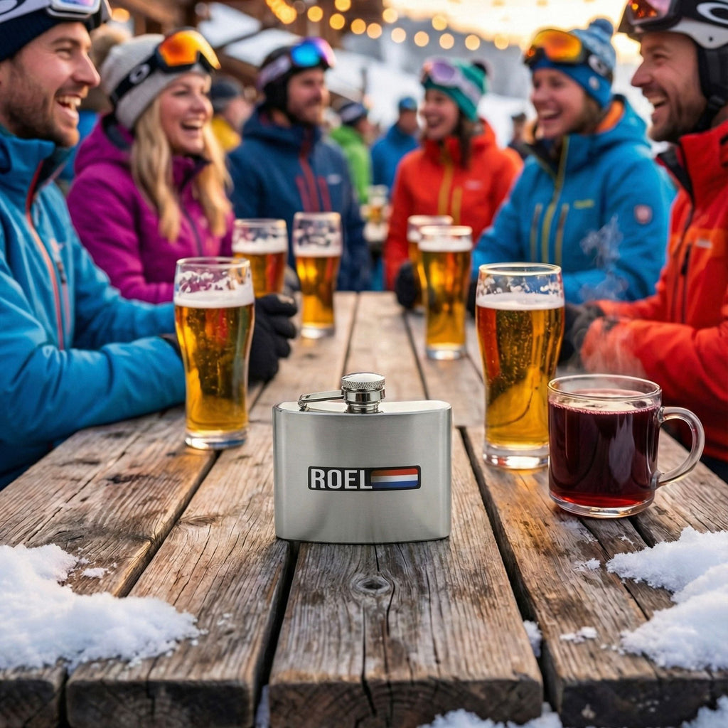 Autocollant nom & drapeau 'Ischgl' ski