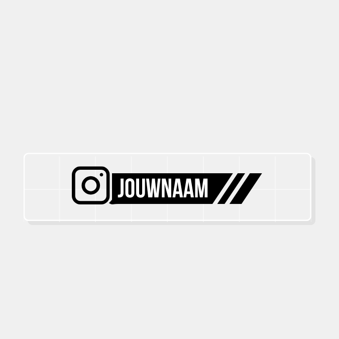 Autocollant Instagram | Bandes