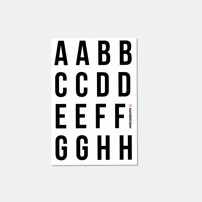 Lettres adhésives