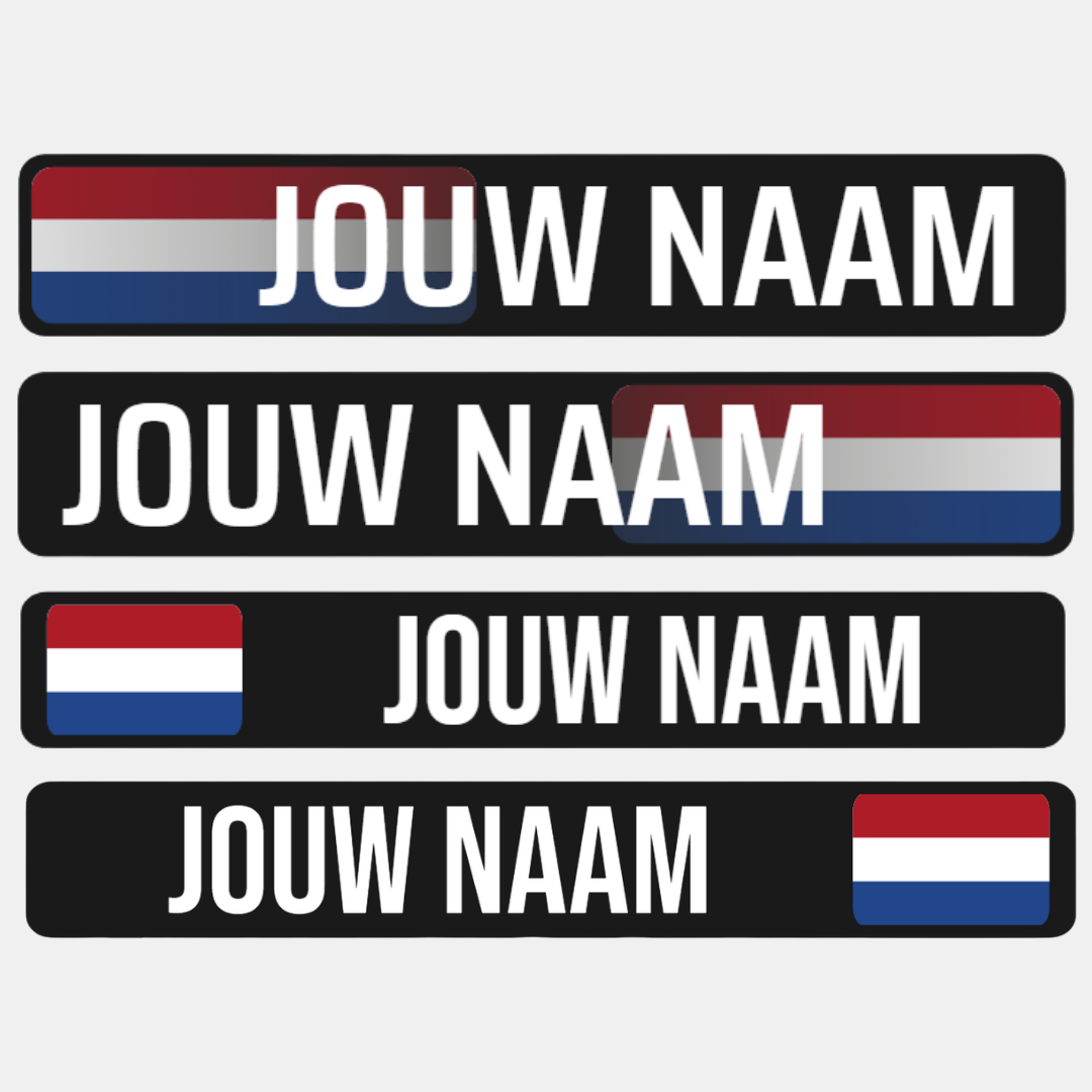 Verjaardag stickers met naam – zelf te personaliseren met eigen naam, tekst en kleuren.