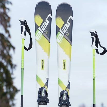 Ski sticker met naam (set van 2)