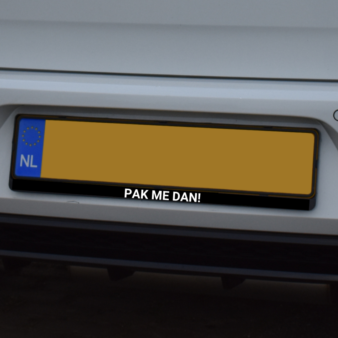 Kentekensticker auto | Pak me dan!